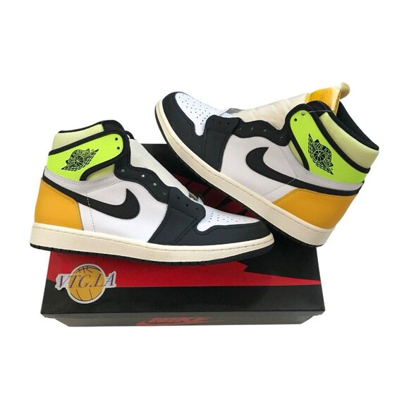 Size 10 - Jordan 1 Retro High OG Volt Travis Scott Swoosh Brand New 555088 118 main image 5